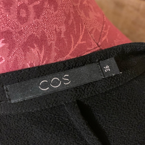 COS black button sleeveless high-low tank Sz 36 - Picture 4 of 5